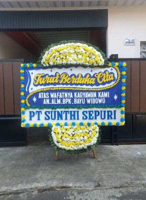 Papan Bunga Duka di Anggrek